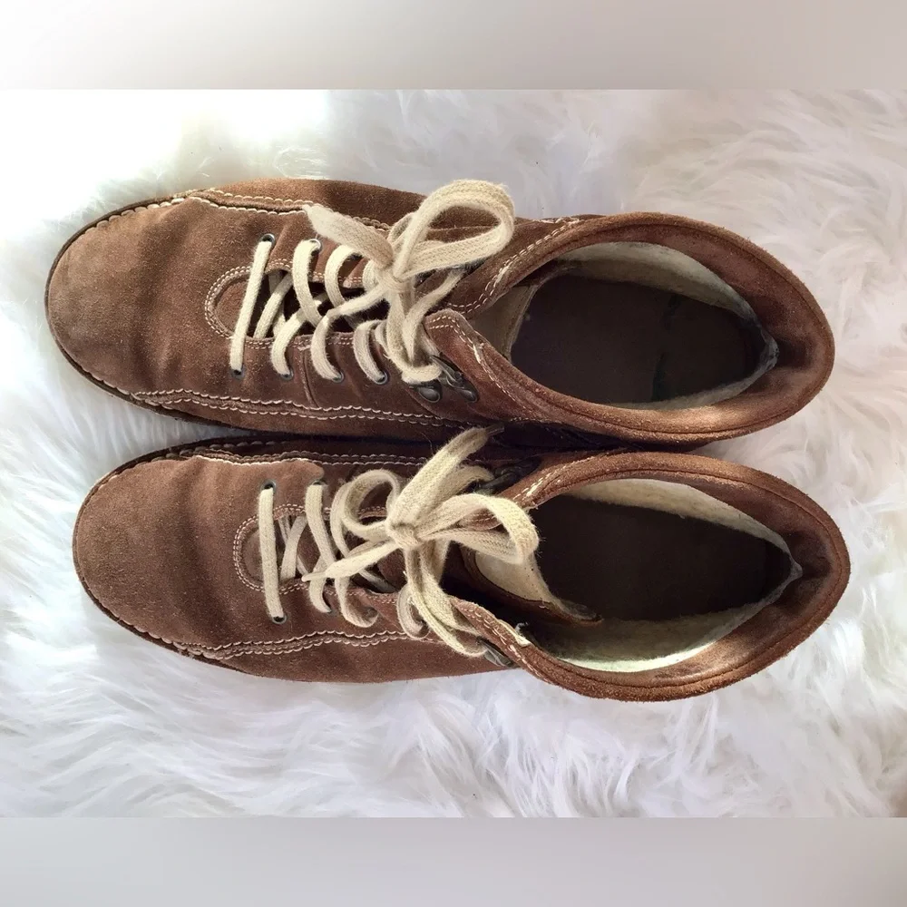 Josef Seibel Brown Suede Chukka Boots Cozy Lined Ankle Boots